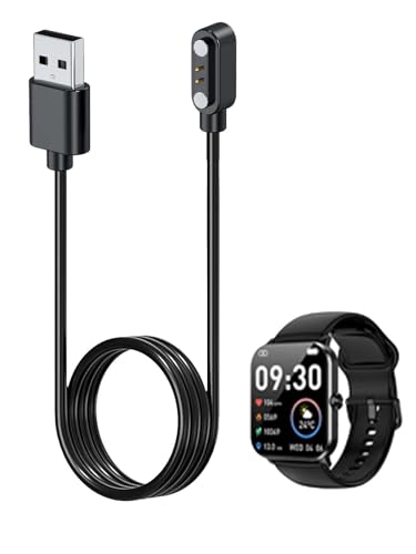NOUKAJU Charger for Jacoosa L70 Smart Watch, Magnetic USB Charging Cable 1.96ft/60cm,Charger Cable Replacement for Jacoosa L70 SmartWatch(Black)