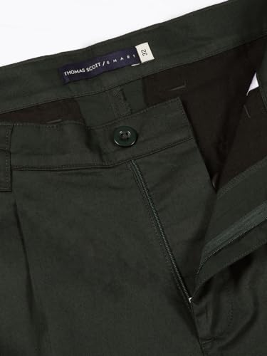 Image of Thomas Scott Men's | Solid | Mid Rise | Light Weight | 100% Cotton | Casual | Chino | Shorts for Men