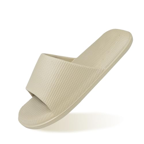 Cloud Slides for Women Men, Summer Waffle House Slippers for Indoor, Open Toe Home Shower Pool Slippers Waterproof