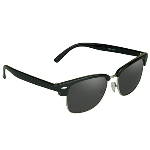 proSPORT Classic Reading Sunglass Reader Full Lens (not bifocal) Magnified Horn Rimmed Yacht Style