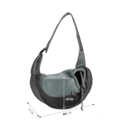 Tragetuch Klein Hund Tragetasche Welpen Umhängetasche Haustier Transporttasche mit Verstellbar Schultergurt Hundetragebeutel Mesh Hundetrage Outdoor Katzentrage Kleintiere Hundetragetuch