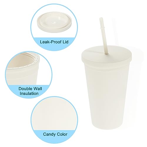 Uxcell Acrylic Tumbler with Lid and Straw - Image 3