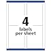 Avery Printable Shipping Labels with Sure Feed, 3-1/2