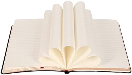 SuperBowell Floral Softcover Notebook,Golden Foil, Elastic Band & Expandable Pocket,100gsm Ink Proof Paper,Lined Journal,5.6X8.1,192 Pages. (Pink)