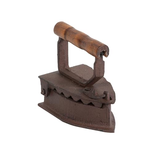 Ferro da Stiro a Carbone 15x14x9.5 cm - soprammobile Vintage - da in ghisa - Oggetti - Soprammobili