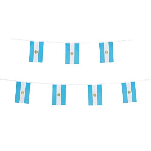 TSMD Argentina Flag, 100 Feet Argentine Flag National Country World Flags Banner,Party Decorations for Grand Opening,Olympics,Bar,World Cup,School Sports Events,International Festival Celebration