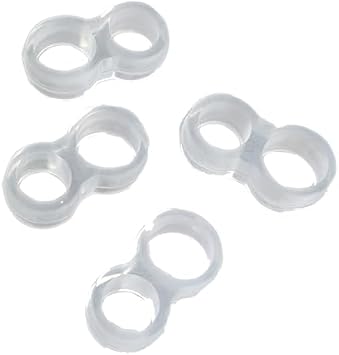 Plastik Kapı Kolu Stopperi, Şeffaf Kapı Durdurucu Tampon, Kulp Koruyucu, 4 Adet