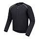 RIDEIRON Motorradjacke Herren Winddichte Leichte Gefütterte für alle Jahreszeiten Wasserdicht UPF40+ Sonnenschutz Kompakt Tragbar Geeignet zum Motorradf Klettern Schwarz XL