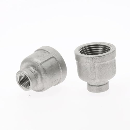 Conector reductor BSP DN20 a DN15 de acero inoxidable 304 con rosca hembra para tuberías 5