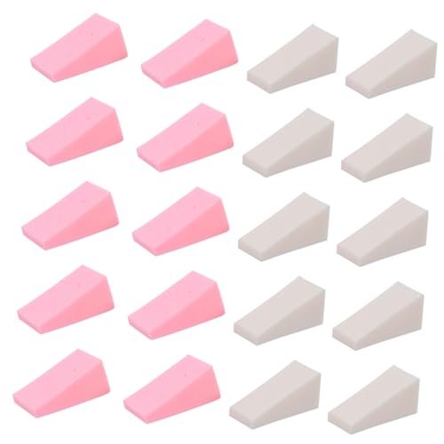 SHERCHPRY 30Pcs Makeup Wedges Powder Versatile Beauty Sponges for Wet Dry Use for Foundation Application Touch Ups Soft Durable with Excellent Elasticity