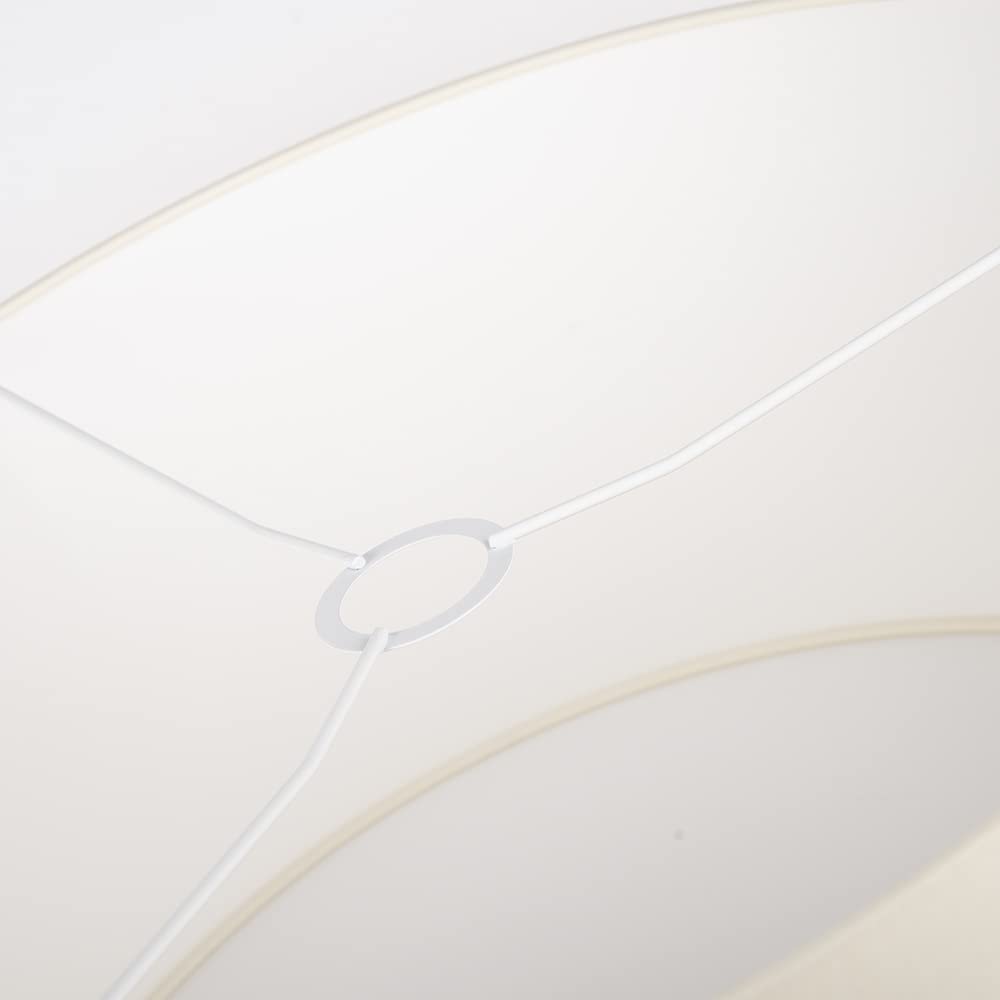 Uniqq Abat-jour tissu crème Ø 50 cm - 25 cm de haut