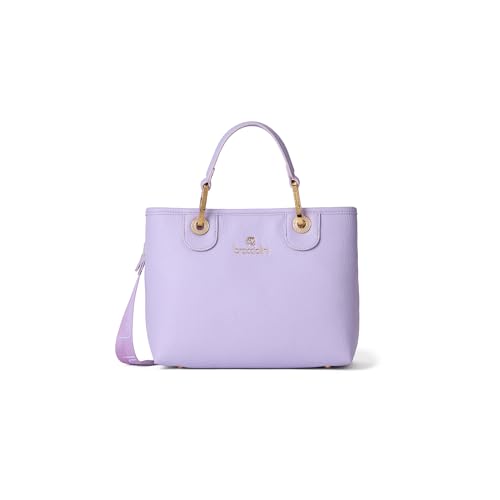 Materiali di qualità e dimensioni ideali: Realizzata in 100% Polisynt, questa borsa a mano donna presenta dimensioni contenute ma capienti (28 x 21 x 13 cm), con manici resistenti e una chiusura sicura con clip per proteggere i tuoi effetti personali.