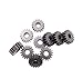LYMFE Industrial helical Gear 10pcs Motor Gear Metal Gears Mini Pinion 18T Teeth Modulus 0.6 Metal Gear