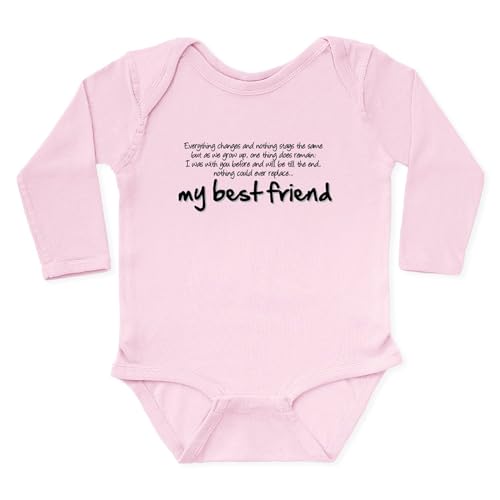CafePress My Best Friend Body Suit Unisex Long Sleeve Baby Bodysuit Infant Romper Petal Pink