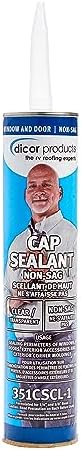 Dicor 351CSCL-1 Cap Sealant, Clear, RV Window & Door Maintenance