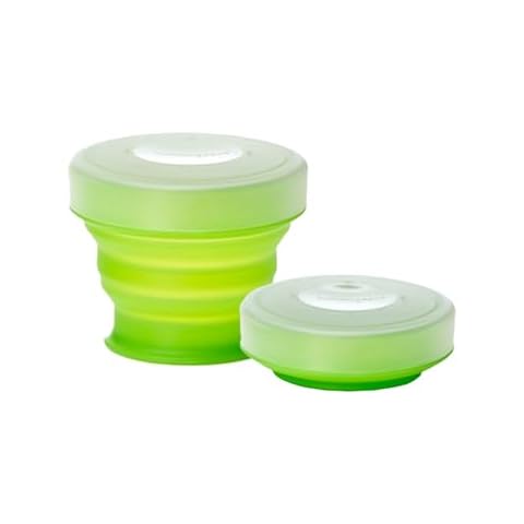 humangear GoCup | Compact Storage | On the Go Cup | BPA-free, PC-free, Phthalate-Free, Small (4 fl.oz/118ml), Green Cover