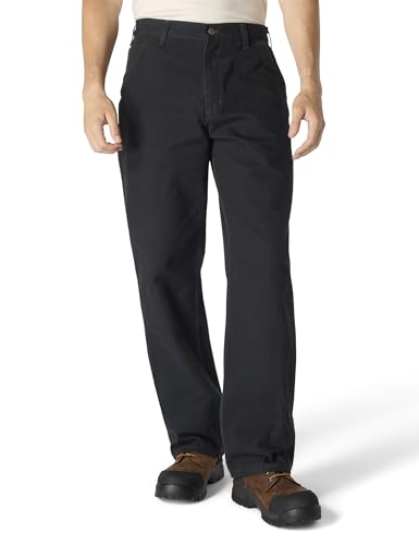 Carhartt Men's Loose Straight Washed Duck Dungaree, Black, W34 x L32