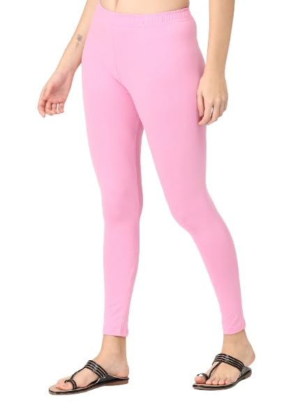 Image of Robinbosky Premium Stretchable Cotton Ankle Legging for Women | Suitable for Formal wear & Casual wear | High-End Elastic Makes The Leggings Squat Proof and Durable for Travel, Yoga, & Workout.