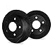 Dynamic Friction Company Rear Brake Rotors Slotted Black - 3002-76138