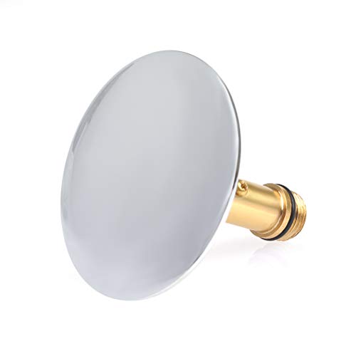 FOROREH Tapón de Desagüe para Bañera Adecuado para Ø 69 mm Tapón de Lavabo Tapón de Drenaje Doble Sellado para Estándar, Alcantarilla con Innovador Sellado Doble de Latón con Superficie Cromada