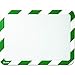 TARIFOLD Self-Adhesive Safety Display Pockets, Green/White - 2/PK (P194995)