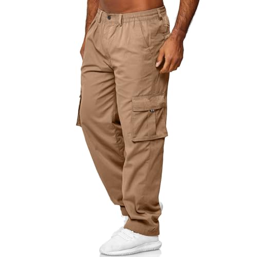 Julidostore Stretchmotions - Super Stretch Ice Silk Comfort Cargo Pants Elastic Waist Relaxed Fit Multi Pockets Jogging Pants4