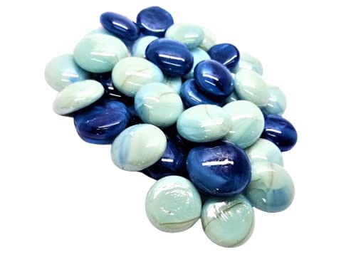 Seawave Creatures by E-SHOP Mixed Blue and White (Blue) Opaque Round Glass Pebbles, Vase fillers Stone, Bead for Decorative vase, Fountain, Table, Aquarium 500g (B09RK34D3G) Amazon Price History, Amazon Price Tracker