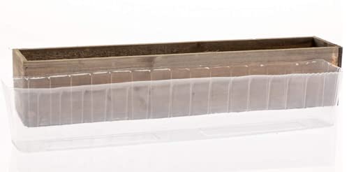 Clear Plastic Liners Inserts for Wood Boxes and Planters (19.5” x 3”x 3.75”) l (Sell in Pack of 12) (to fit Standard 20" Planter) (L200404) by Generic - Image 4