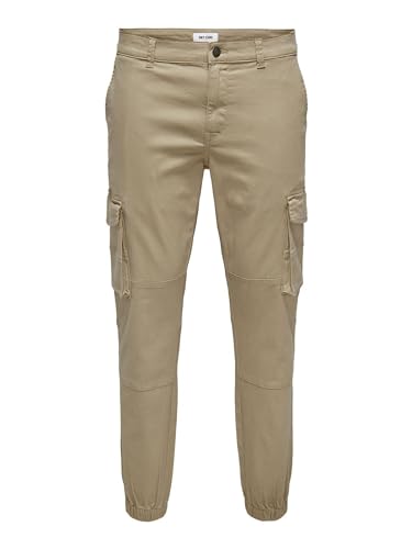 Only & Sons Herren Onscarter Life Cargo Cuff 0013 Pant Noos Hose 22028434,Chinchilla,29W / 32L – Ansicht 1