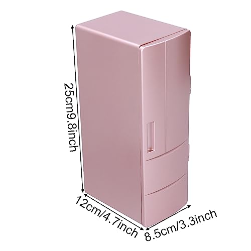 Mini réfrigérateur portable USB or rose pour cosmétiques et bureau - 4