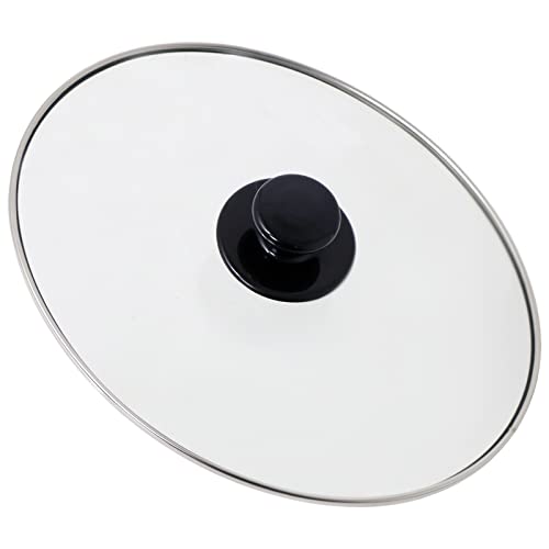SPARE2GO Tapa de vidrio ovalada completa y manija de perilla para Morphy Richards 3.5L Ollas de cocción lenta