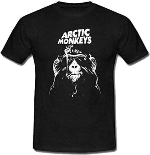 kouxi Men's Artic Monkeys Concer Ameica Band Man T Shirt Black(Small)