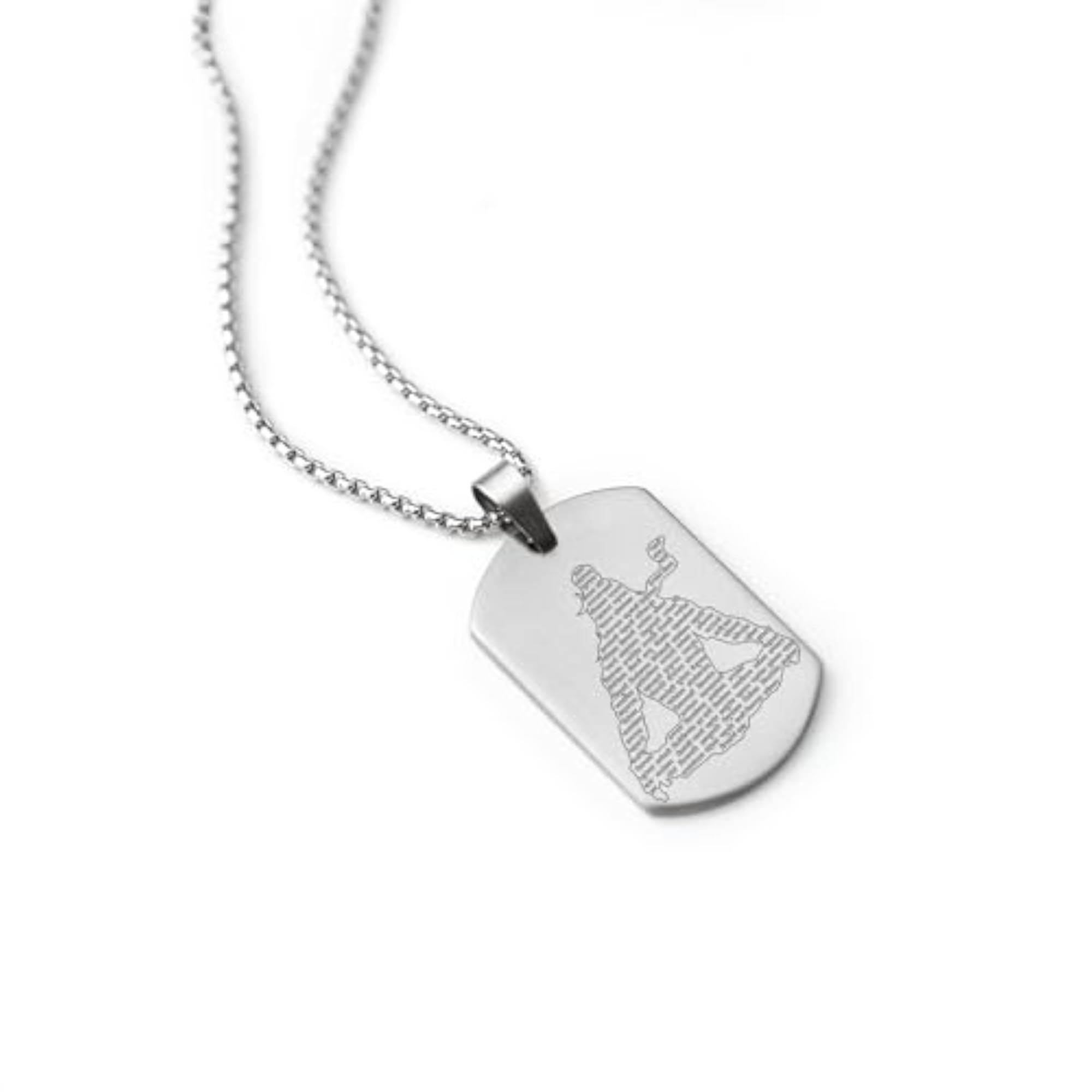 Men's Mahadev Jyotirling Tag Stainless Steel Necklace
