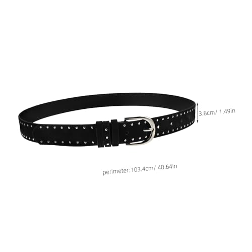 Fashionable Women's Suede Belt Vintage Western Style Thin Buckle Belt for Cosplay2