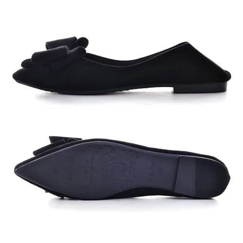 Image of TN TANGNEST Women Fashion Bowknot Flats Comfort Pointed Toe Dress Shoes