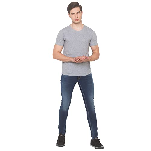 Image of spykar Men's Cotton Supper Skinny Low-Rise Jeans (SS-01BB-02)