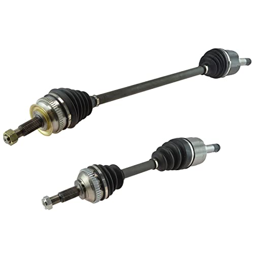 Image of TRQ Front Driver and Passenger CV Axle Assembly Set Compatible with 1998-2000 Chrysler Cirrus 1998-2006 Sebring 1998-2000 Plymouth Breeze 1998-2006 Dodge Stratus L4 2.4L V6 2.7L