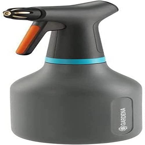 Gardena Pulv. 0,75 l Pulvérisateur à Pompe avec Fonction 360°, buse Laiton réglable Jet Plein au Brouillard de pulv, gde Ouverture de Remplissage, Plastique translucide (11110-20)