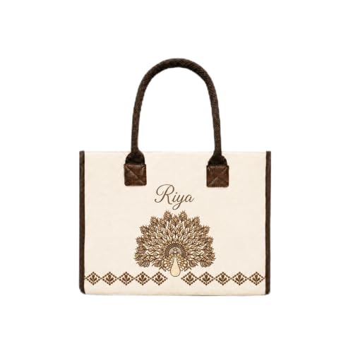 Image of Embroidered Canvas Hand Bag for Women, Shoulder Bag