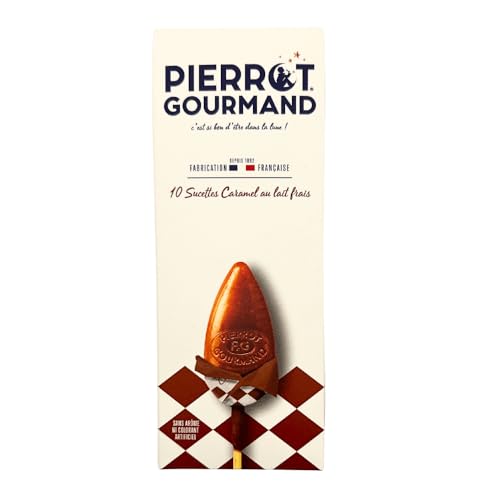 Pierrot Gourmand Etui 10 sucettes caramel - Les 10 sucettes