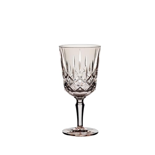 Spiegelau & Nachtmann, 2-teiliges Weingläser-Set, Taupefarbene Cocktailgläser/Weingläser, Kristallglas, 355 ml, Taupe, Noblesse Colors, 105217