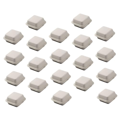 PRETYZOOM 20pcs Snack Boxes Take Out Containers Multi-function Portable Food Boxes for Occasion