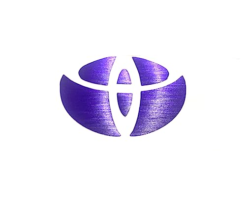 IDT トヨタ 200系 ハイエース 4型 ステアリングエンブレム シート ハンドル カスタム インテリアステッカー ハンドル ミニウエス付 TRH KDH GDH型 アルミ調 パープル 紫