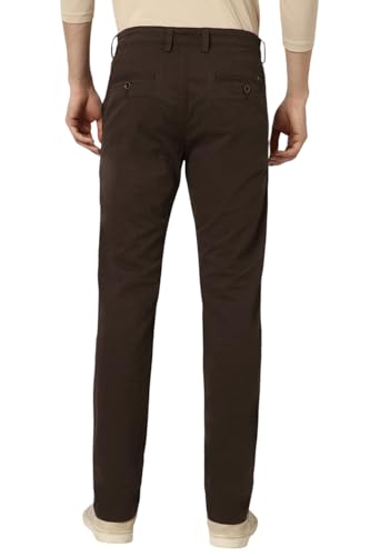Image of Peter England Men's Slim Fit Mid Rise Super Premium Wrinkle Free Casual Trouser Chinos