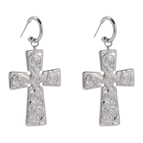 Collier de Croix Occidentale en argent 925 parure bijoux Feng Shui filles