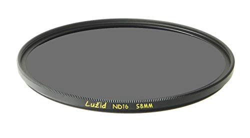 Filtro ND16 58mm de latón LUZID que evita reflejos con su marco de 4 toques