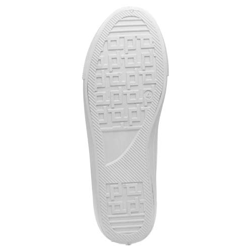 Lilley Polly Womens White Lace Up Casual Shoe - Size 5 UK - White - Image 9
