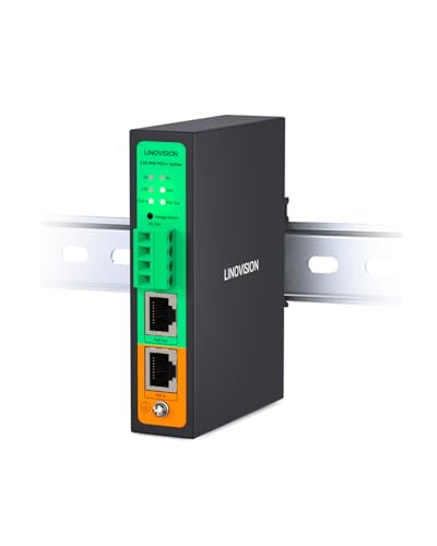 Image of LINOVISION Industrial 2.5G PoE++ Splitter, BT 90W PoE to DC 5 /9 /12 /24V | Dual Output BT PoE & DC| Din Rail Mounting| for WiFi 6E /7 AP, PTZ Camera