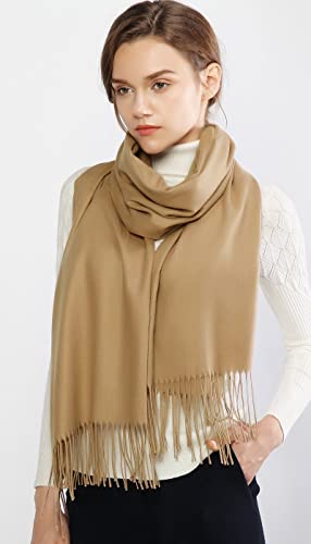 image for RIIQIICHY Scarfs for Women Winter Camel Pashmina Shawls and Wraps for 
