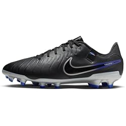 NIKE Legend 10, Zapatillas de fútbol Hombre, Black Chrome Hyper Royal, 47 EU